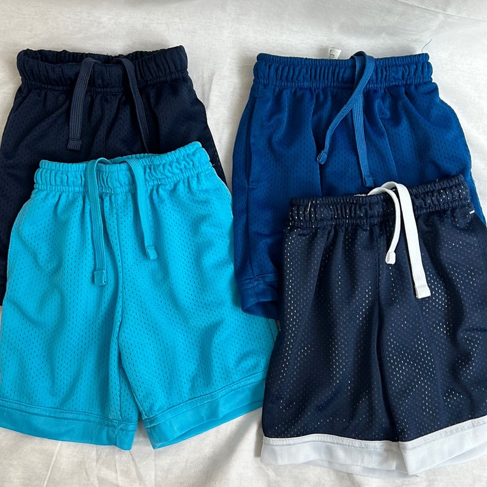 Athletic Works Boy XS 4-5 Gym Shorts Bundle Lot